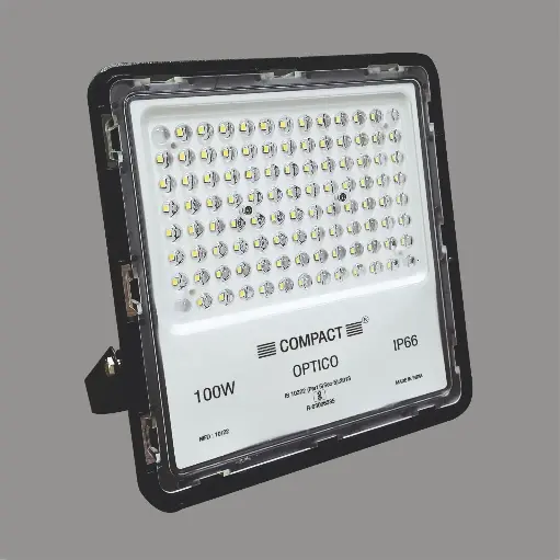 100W LED Flood Light, Lens Model, IP66 Rated Outdoor Light, OPTICO,  L-521